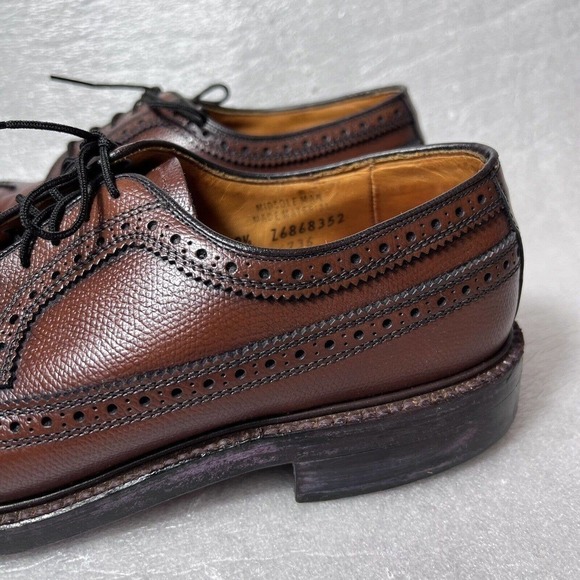 Vtg Bostonian Brown Men’s Wingtip Oxford Dress Shoes 8.5 B/AA main image 16